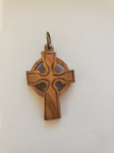 Olive Wood Celtic Cross Pendant