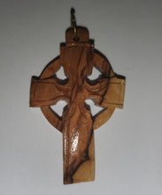 Olive Wood Celtic Cross Pendant