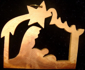 Hand Made OliveWood  Ornament