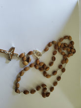 Olive Wood Rosary with Holy Water