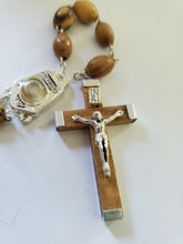 Olive Wood Rosary with Holy Water