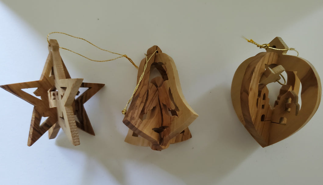 Set of 3 - 3D Ornaments