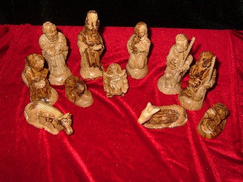 12 Piece Olive Wood Nativity set