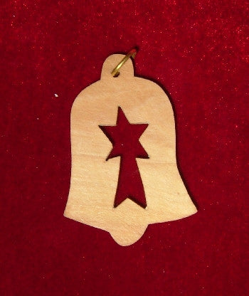 Hand Made Olive Wood Star of Bethlehem Ornament