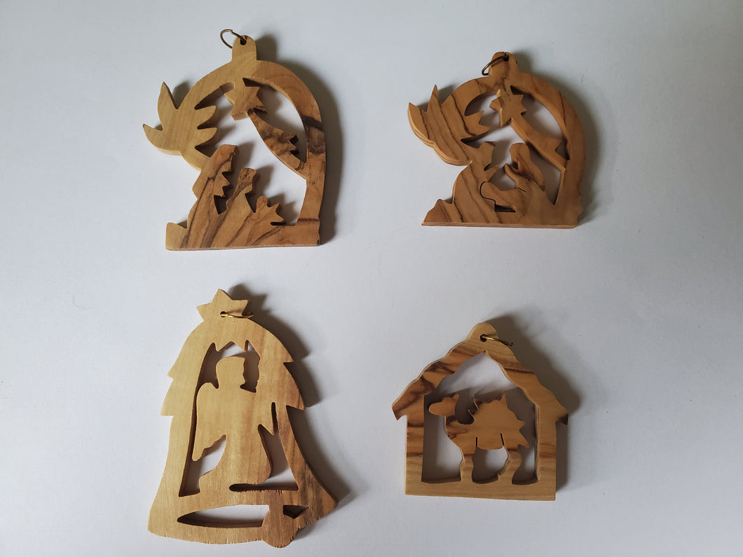 Set of 4 Ornaments - Group G