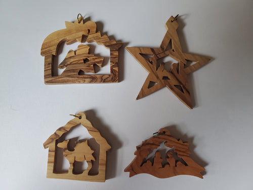 Set of 4 Ornaments - Group E